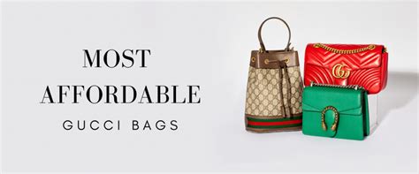 what is the cheapest thing to buy at gucci|most affordable gucci bag.